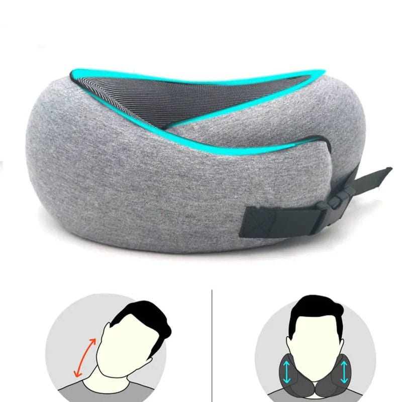 360 Degree Memory Foam Neck Pillow for Travel Comfort