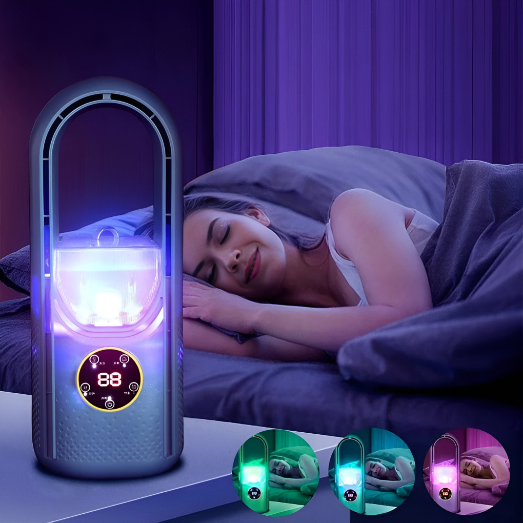 Blade Free Portable Air Conditioner for Quiet Home Cooling