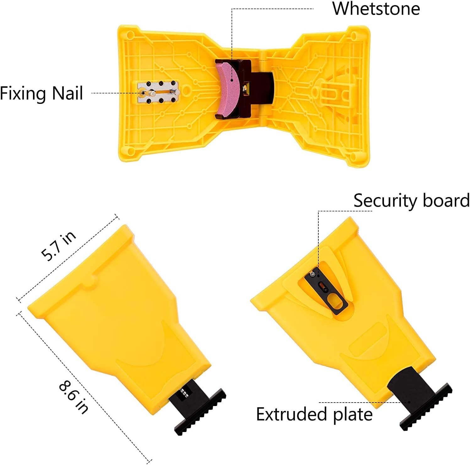 Chainsaw Teeth Sharpener with Angle Guide