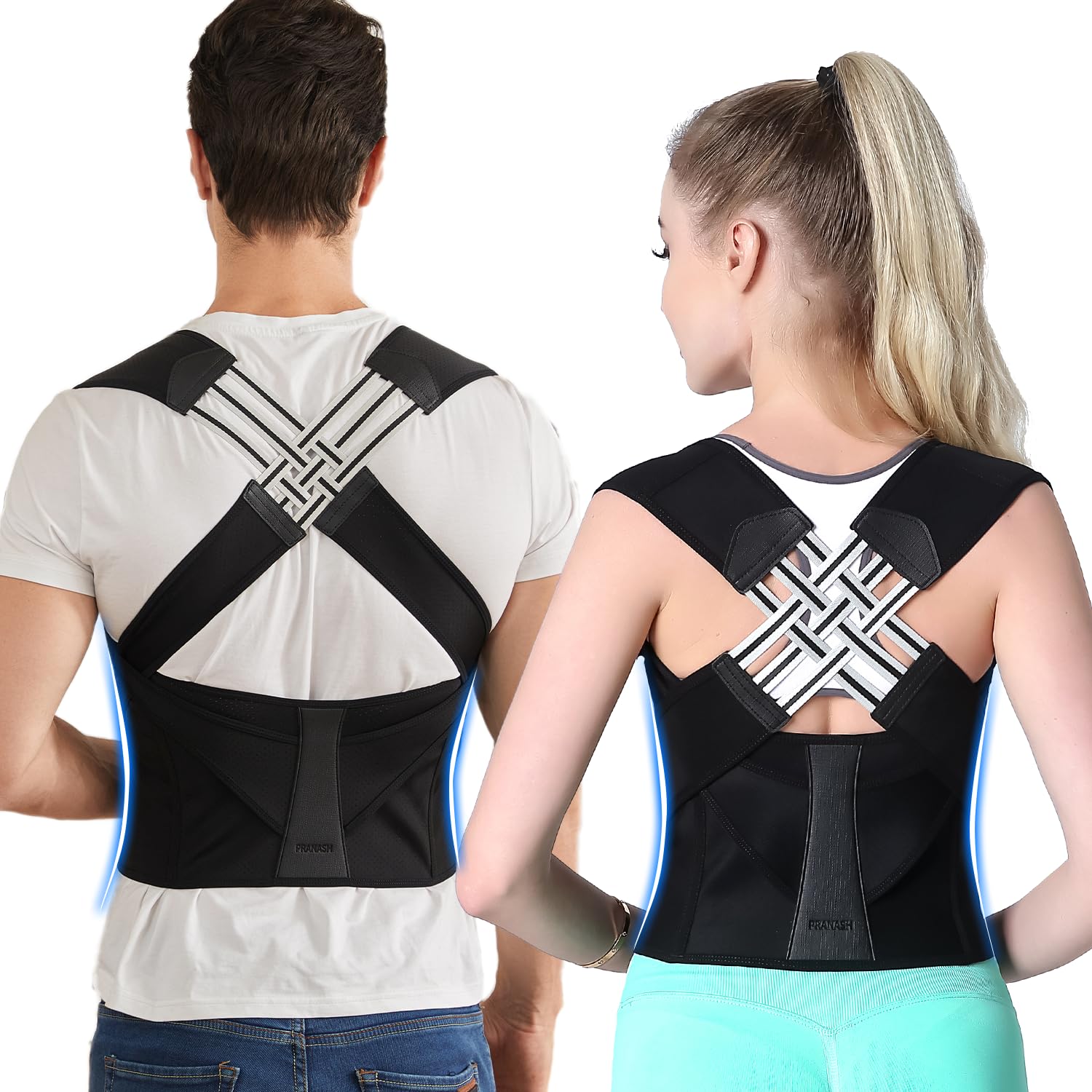 Adjustable Back Posture Corrector with Support Straps