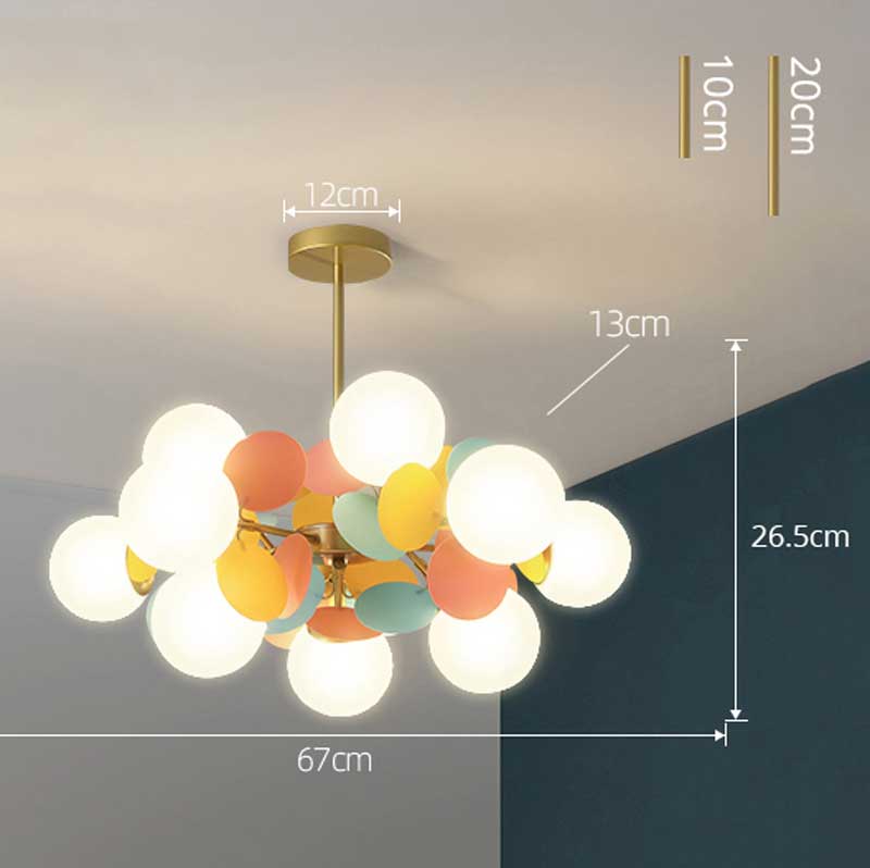 Colorful Branch LED Chandelier - Luxury Ceiling Light