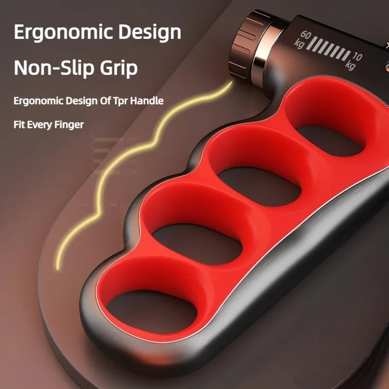 Adjustable Grip Strengthener with Resistance Levels