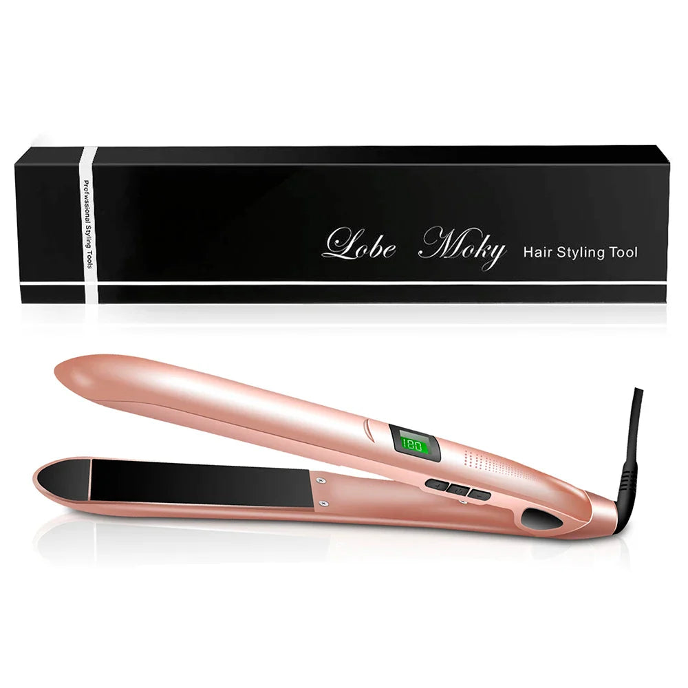 Ceramic Hair Straightener with LCD Temperature Display