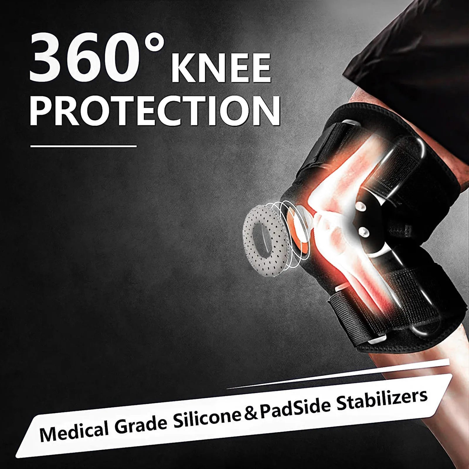 Adjustable Hinged Knee Brace for Optimal Support and Stability