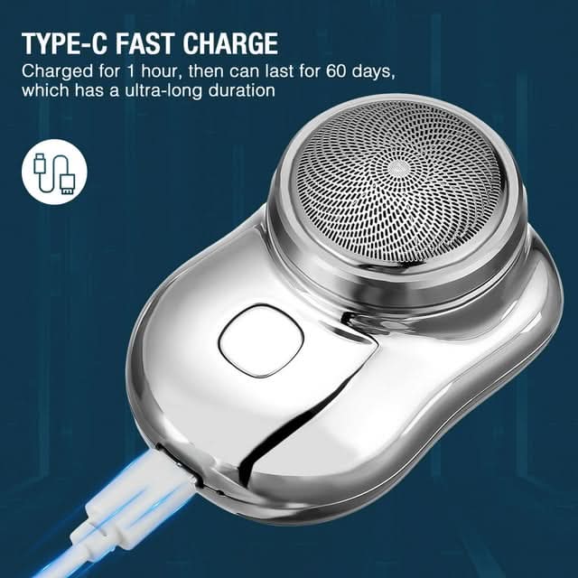 Compact Painless Shaver for Quick and Gentle Hair Removal