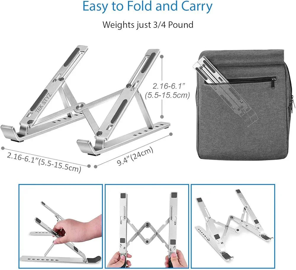 Adjustable Laptop Stand for Ergonomic Desk Setup