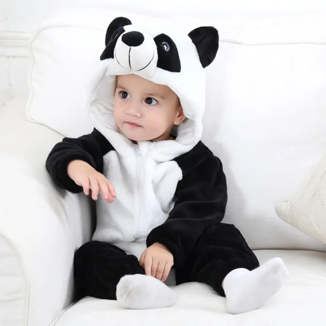 Baby Animal Onesie Costume with Soft Plush Fabric