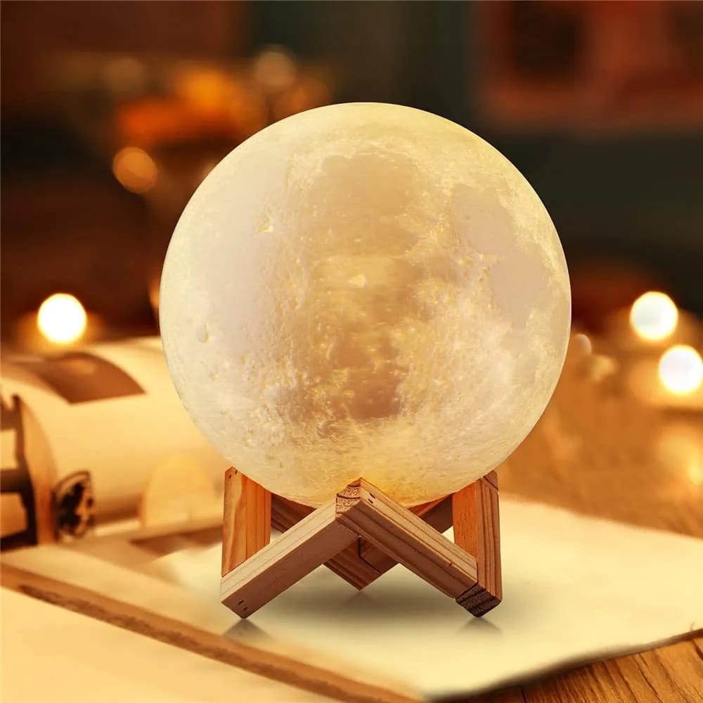 3D Moon Night Lamp for Bedroom Ambiance