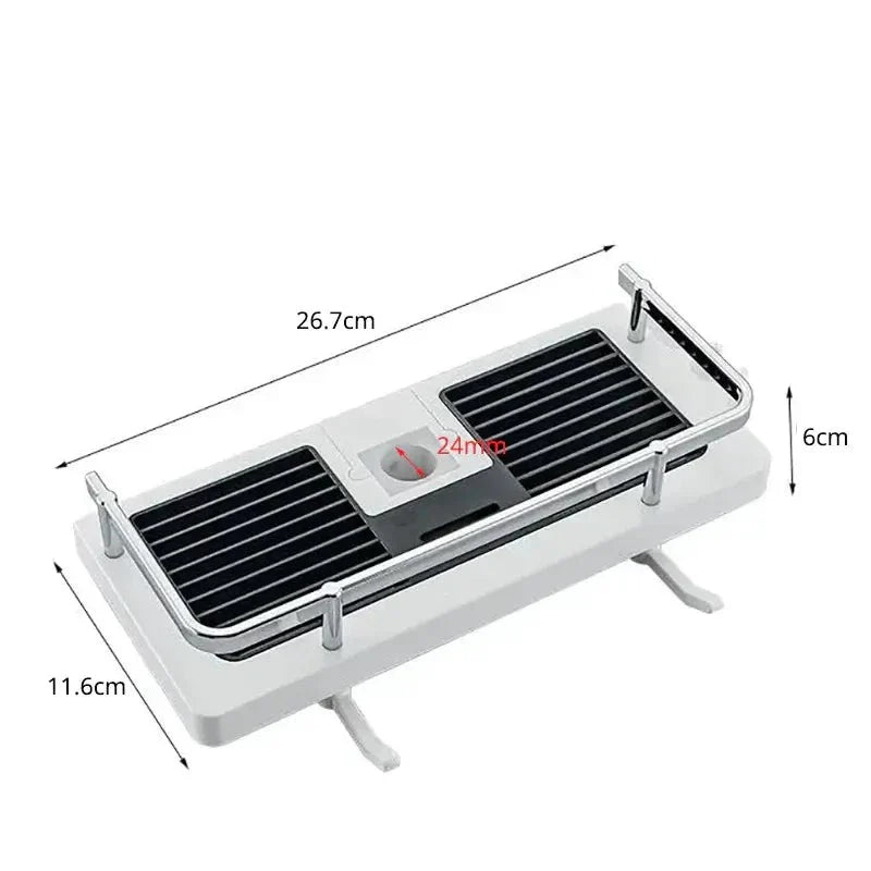 Bathroom Shower Storage Rack - Rod Shower Holder