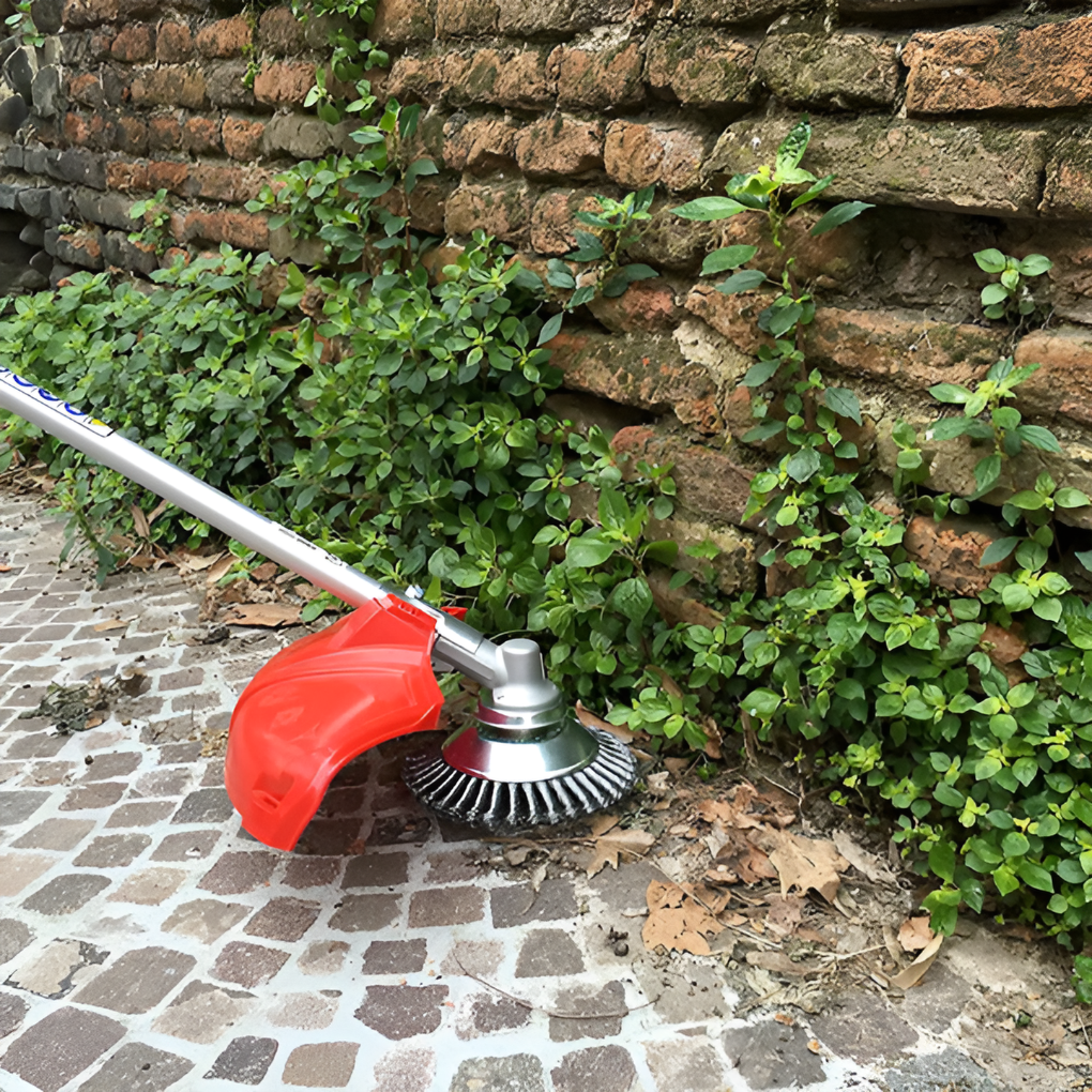 Carbon Steel Weed Brush Trimmer for Garden and Driveway Cleaning
