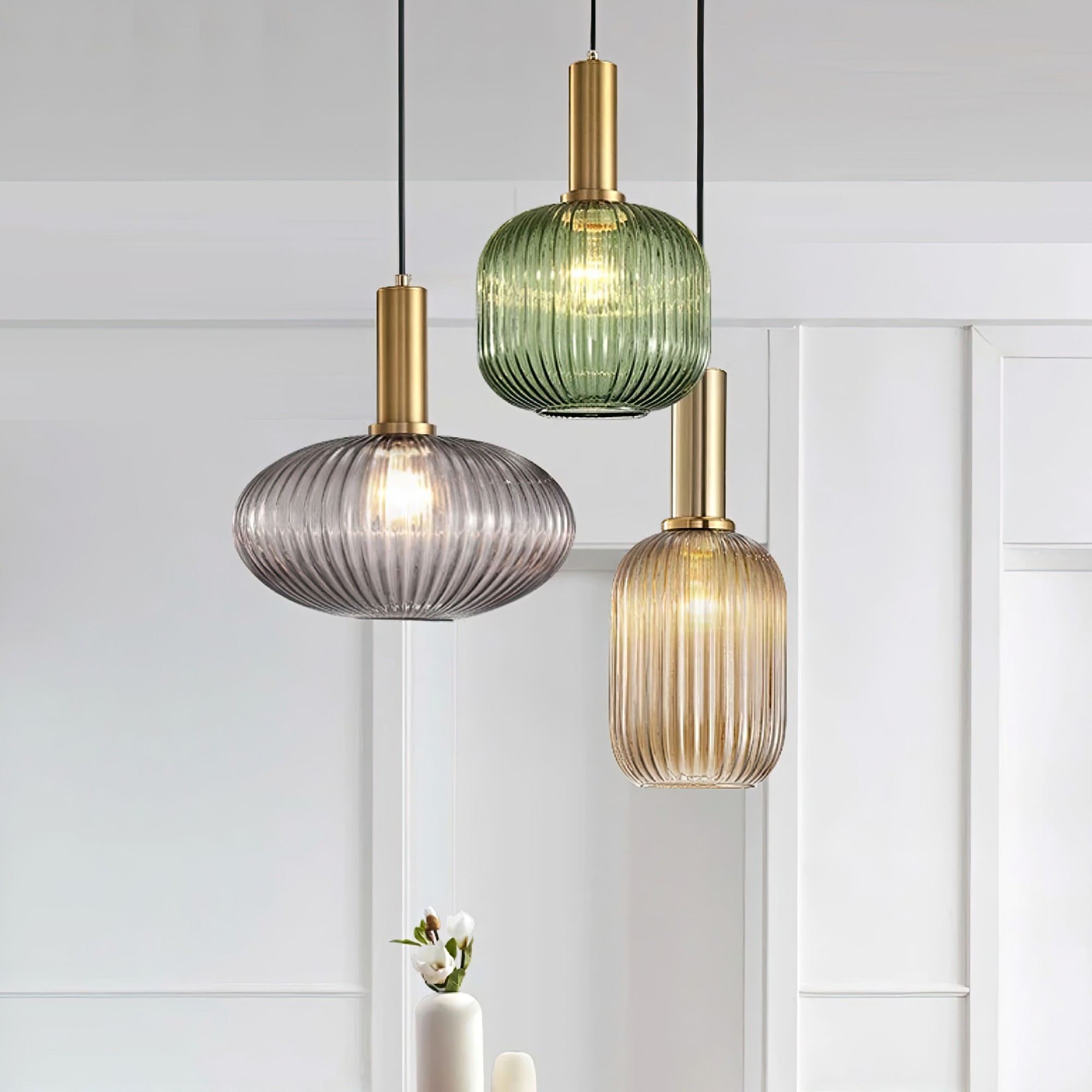 Colorful Glass Pendant Lights for Home Decor