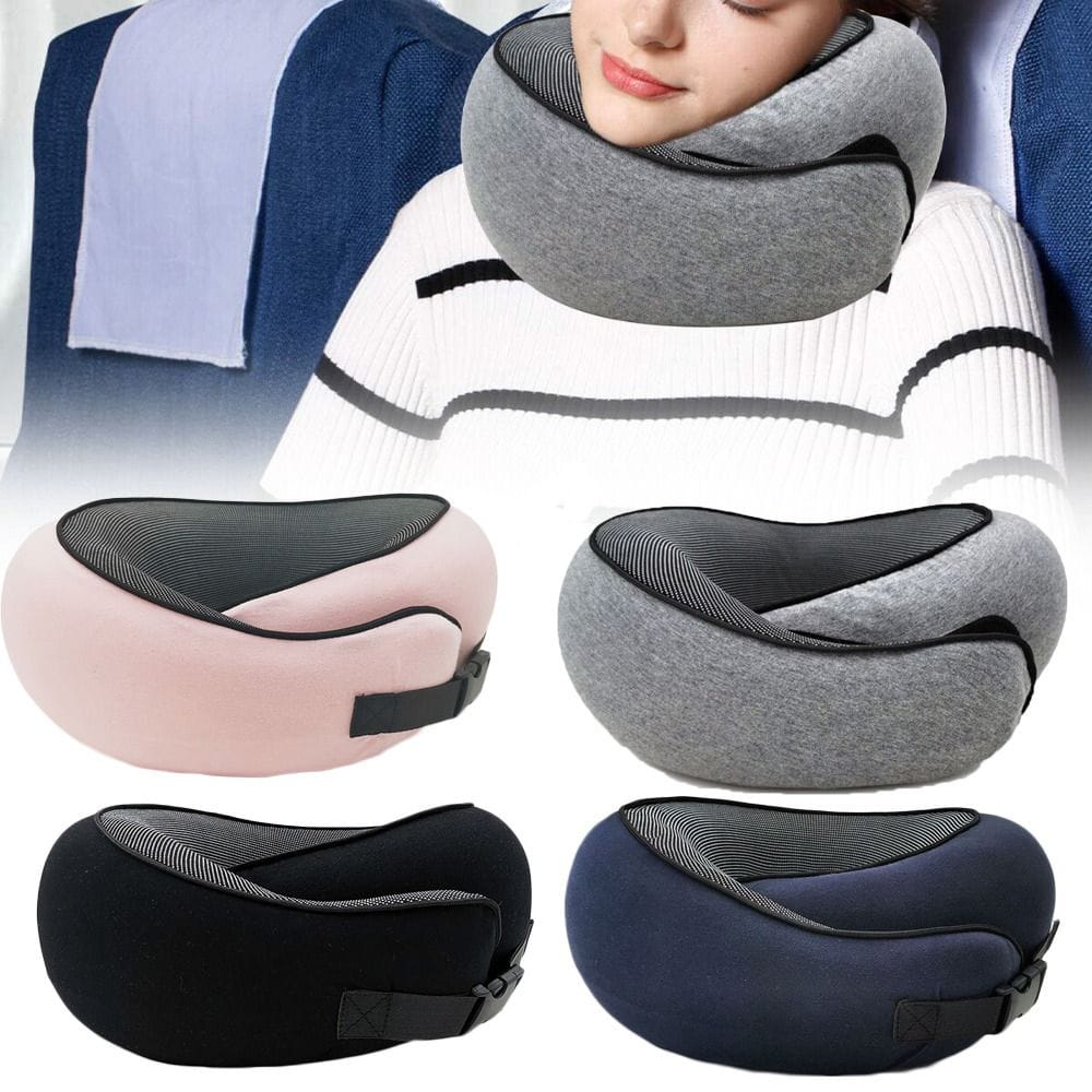 360 Degree Memory Foam Neck Pillow for Travel Comfort