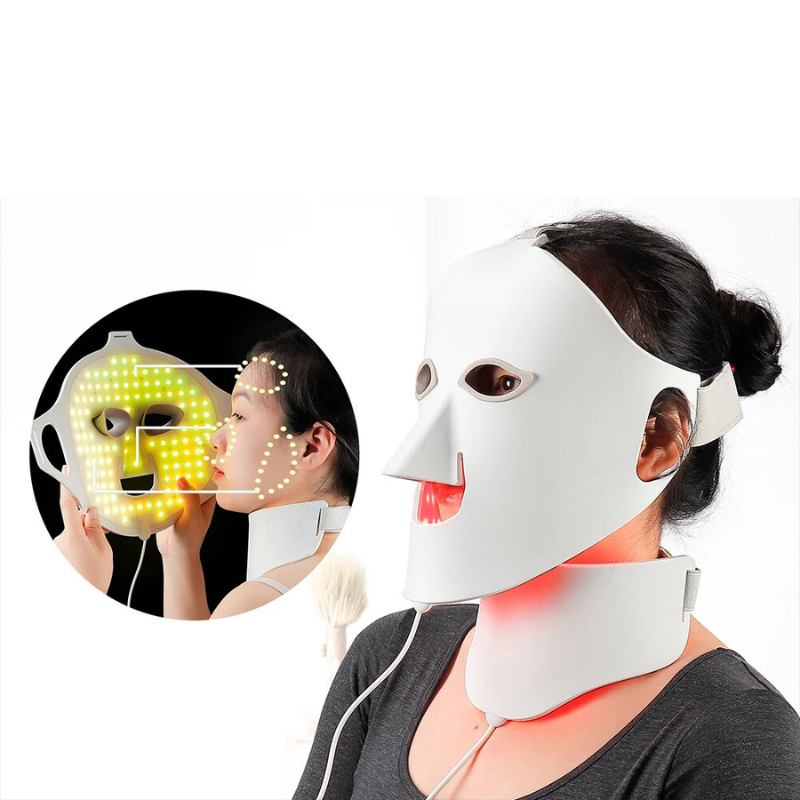 7-Color LED Light Therapy Face Mask with Adjustable Straps