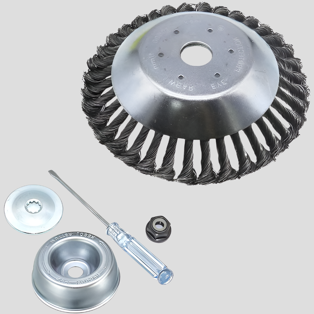 Carbon Steel Weed Brush Trimmer for Garden and Driveway Cleaning