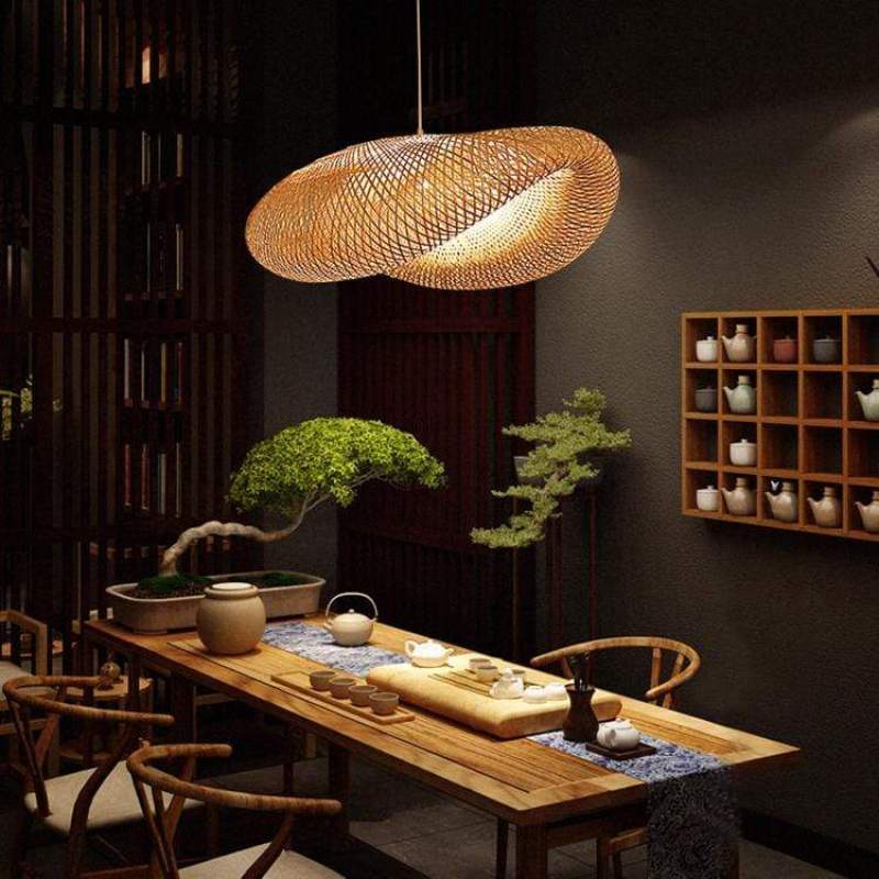Bamboo Globe Pendant Lamp - Decorative Dining