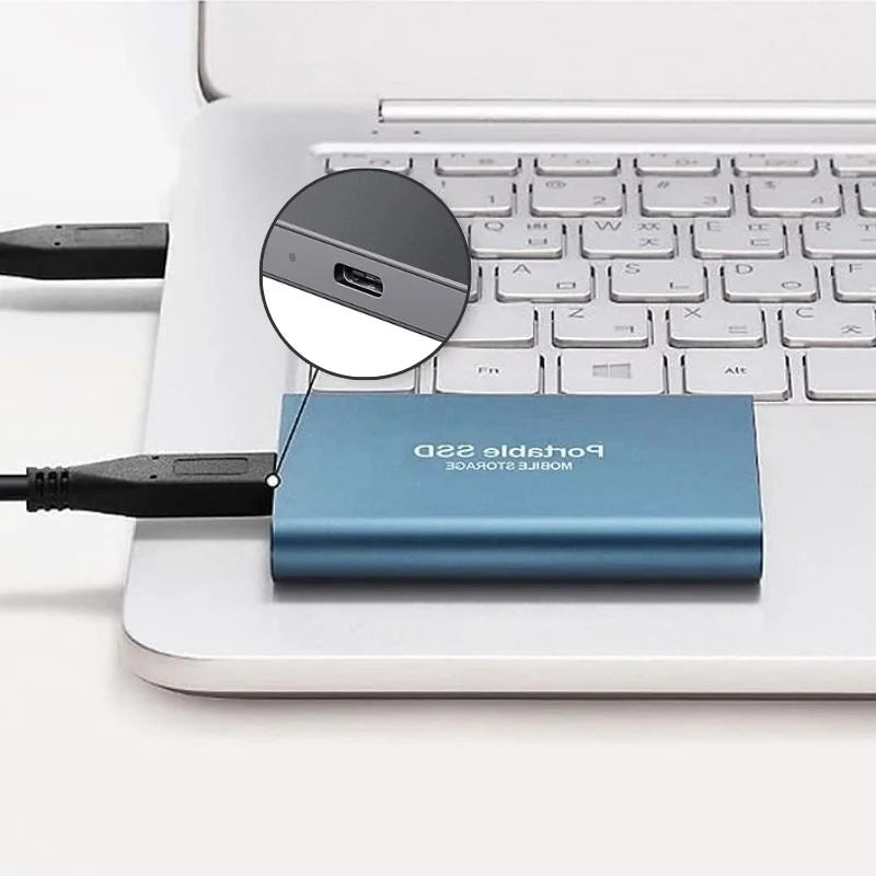 30TB External SSD with USB 3.2 High-Speed Transfer