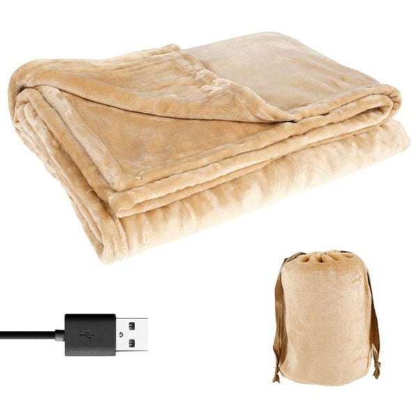 Cordless Electric Heated Blanket with USB Power