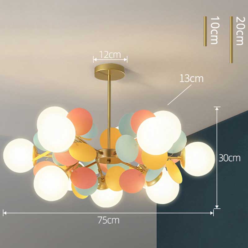 Colorful Branch LED Chandelier - Luxury Ceiling Light