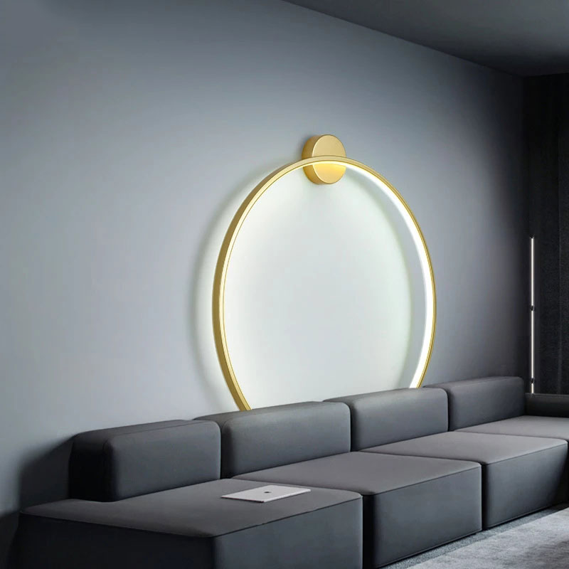 Circle Background LED Wall Light for Indoor Illumination