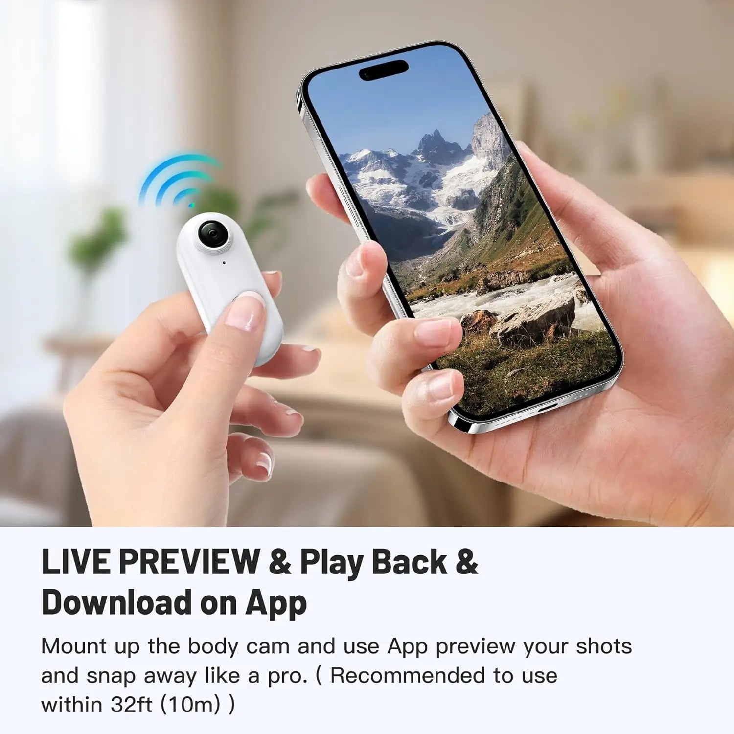 1080p Mini Pocket Wifi and Action Camera for Kids’ Sports