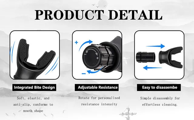 Adjustable Breathing Trainer for Lung Exercise and Respiratory Strength