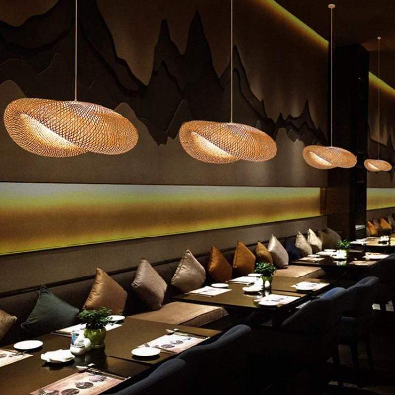 Bamboo Globe Pendant Lamp - Decorative Dining