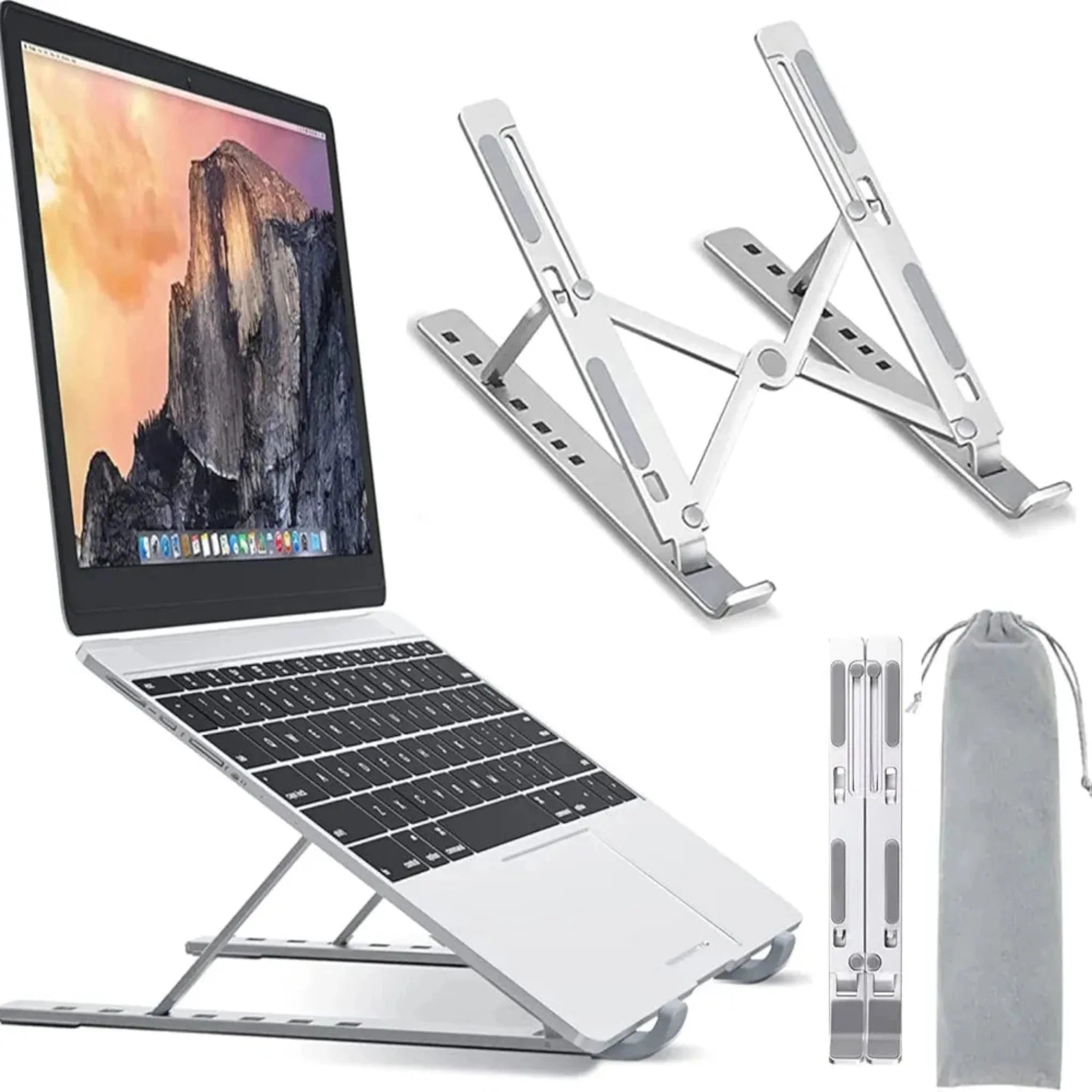 Adjustable Laptop Stand for Ergonomic Desk Setup