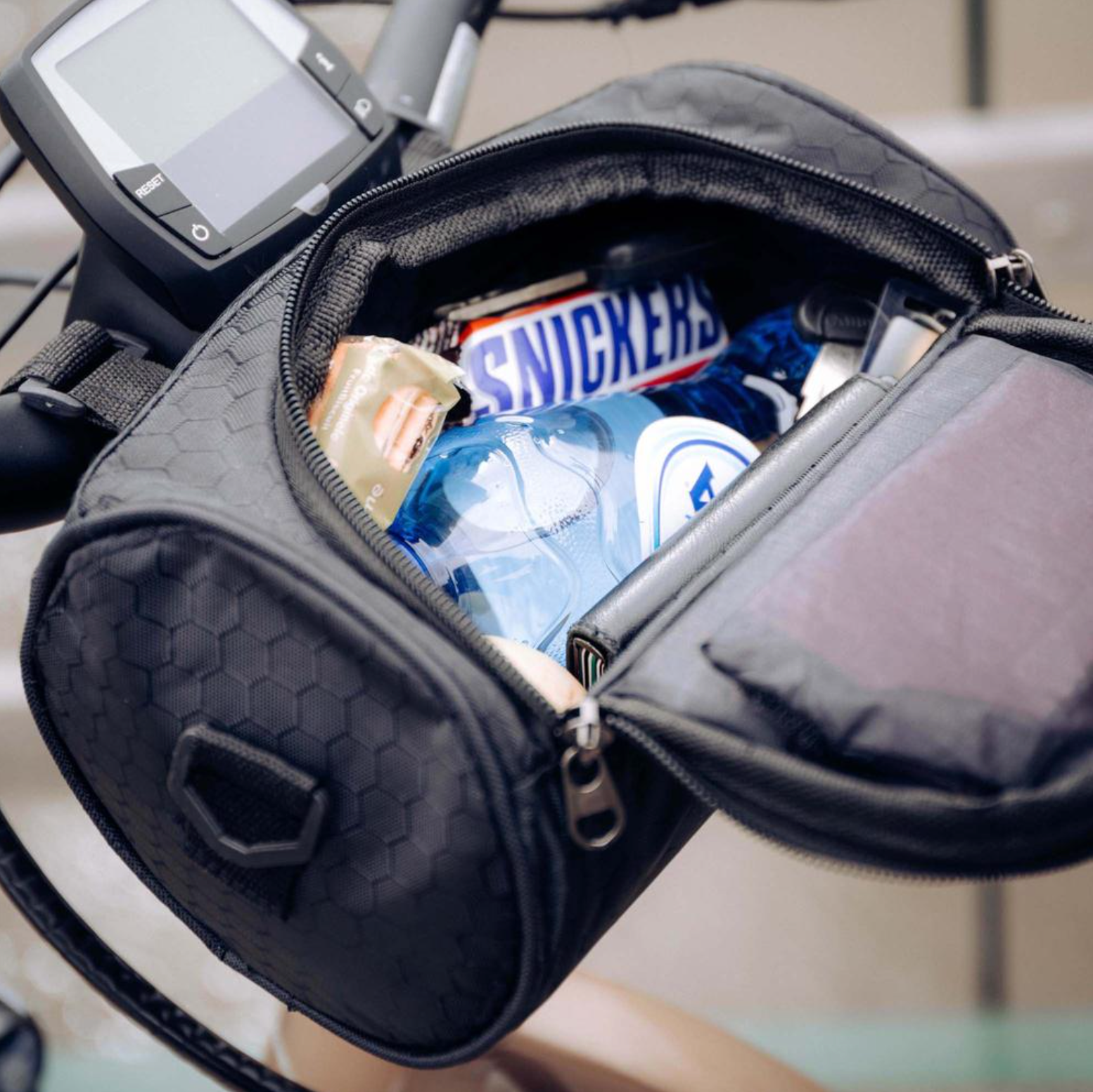 Bicycle Handlebar Bag with Phone Compartment