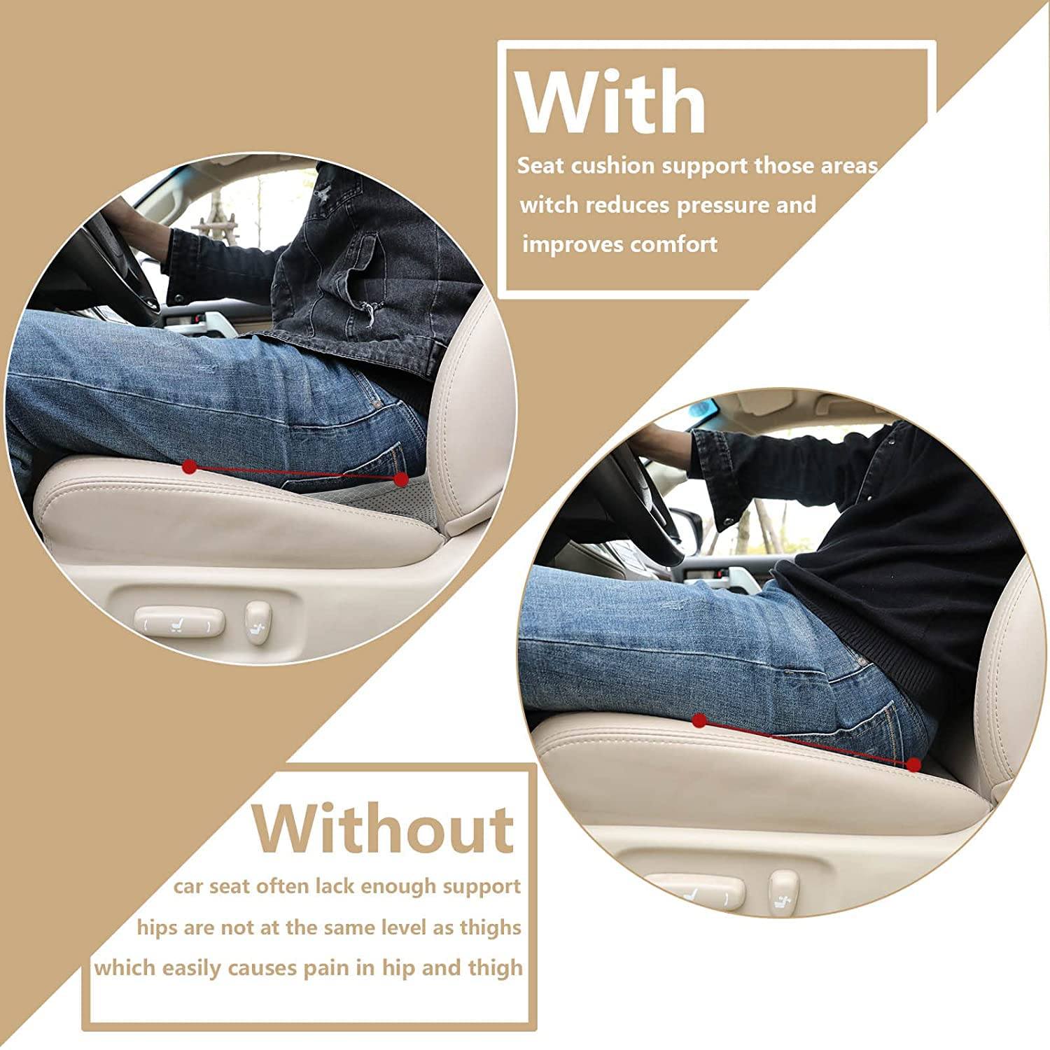 Car Seat Cushion for Height Boosting Shorter Drivers