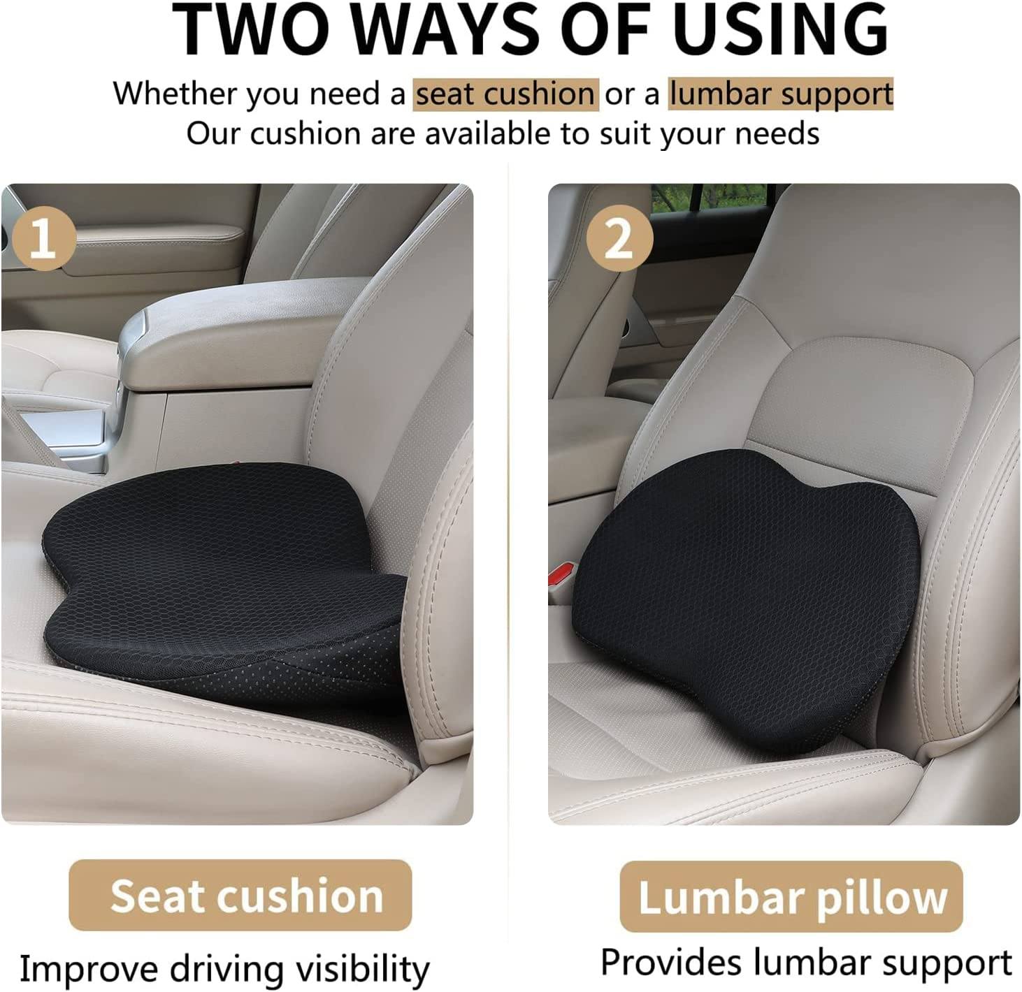 Car Seat Cushion for Height Boosting Shorter Drivers