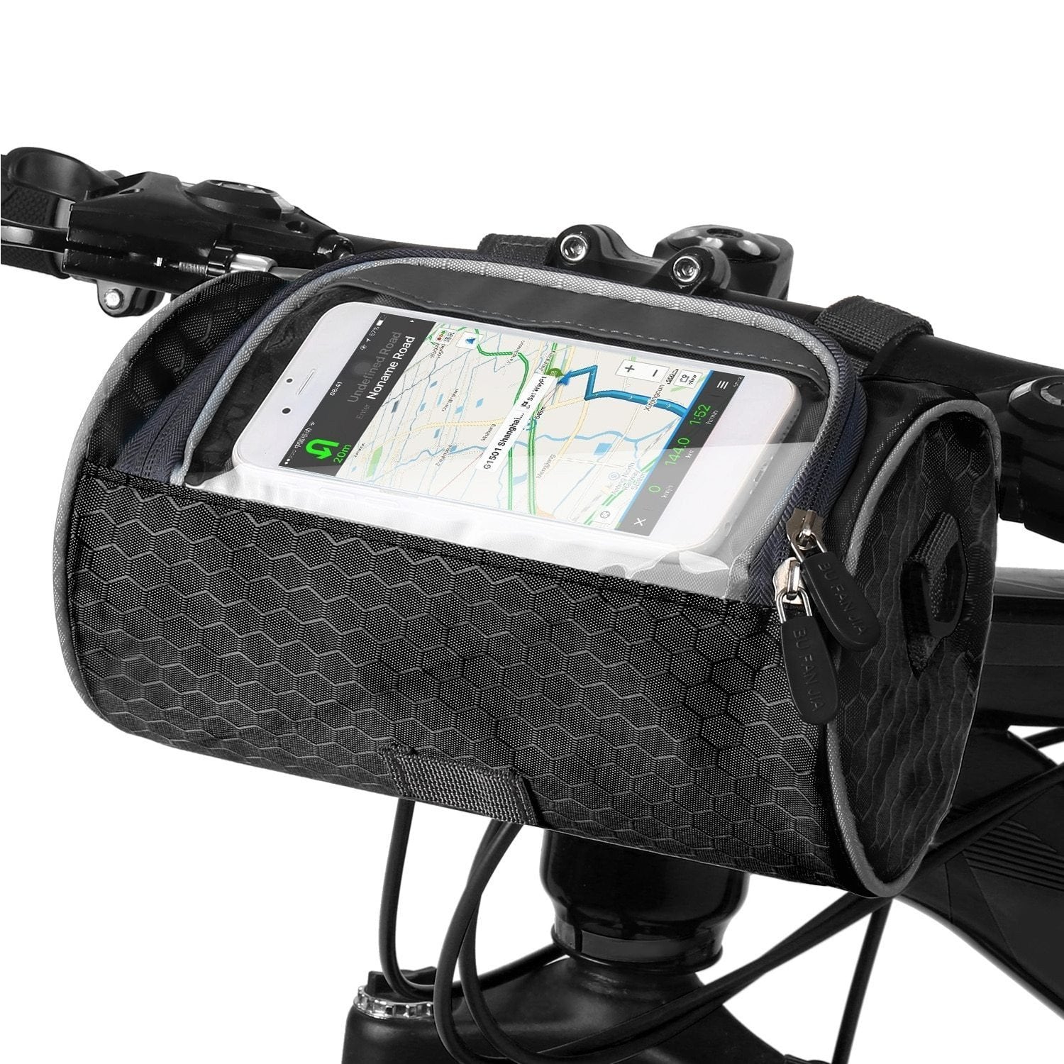 Bicycle Handlebar Bag with Phone Compartment