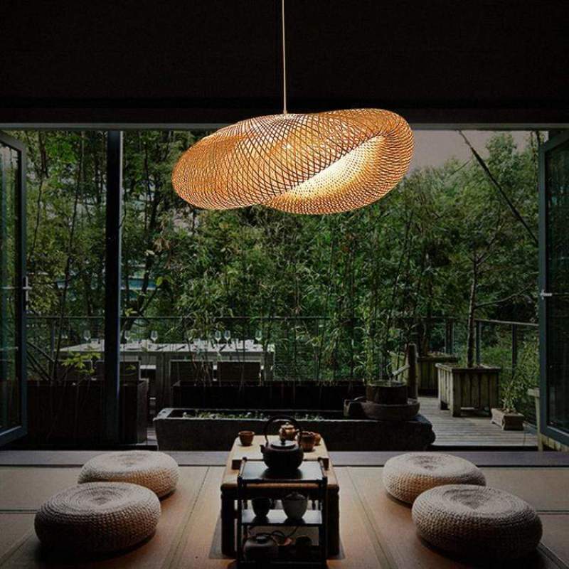 Bamboo Globe Pendant Lamp - Decorative Dining