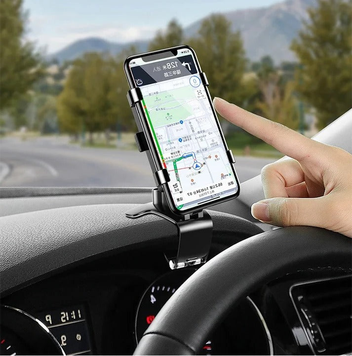 Car Phone Holder with 360° Rotation Clamp Mount