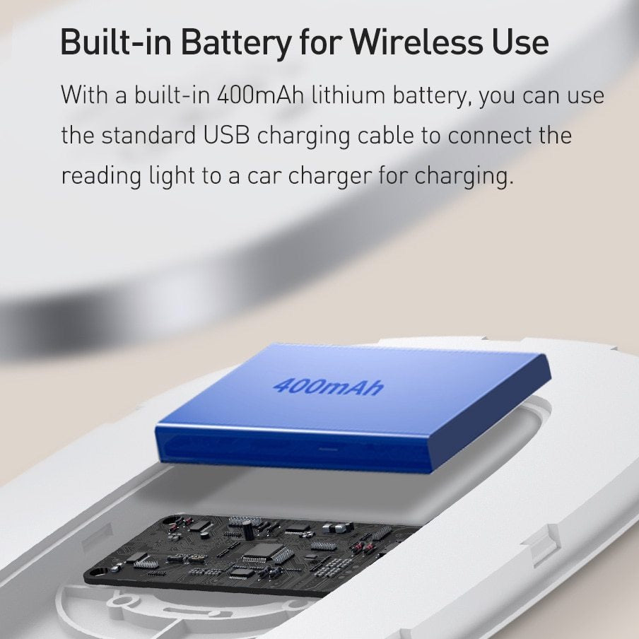 Clip-On Car Reading Light with Flexible Arm