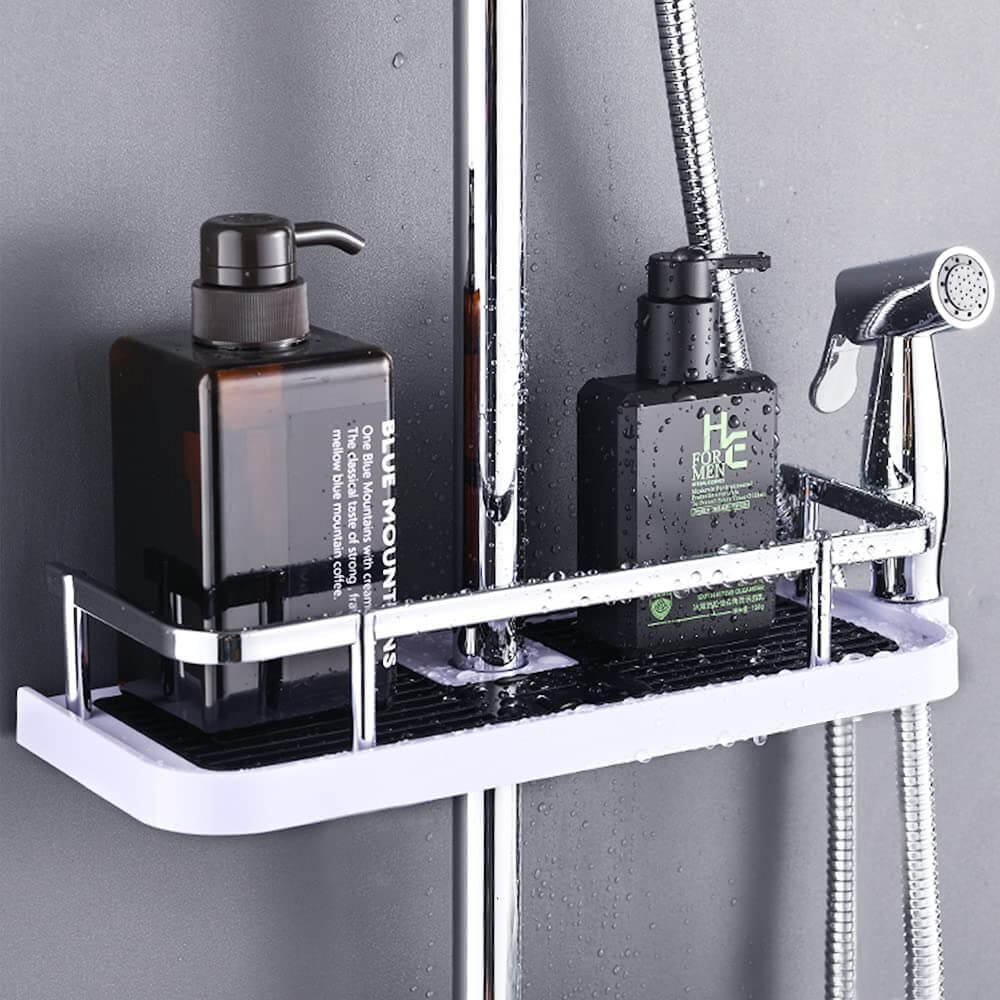 Bathroom Shower Storage Rack - Rod Shower Holder