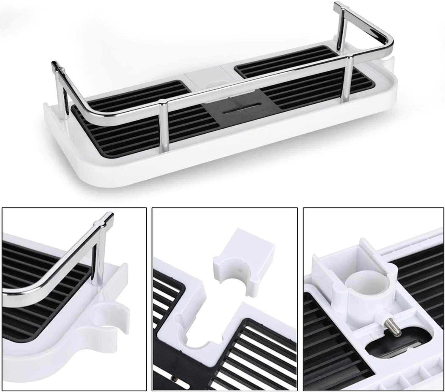 Bathroom Shower Storage Rack - Rod Shower Holder